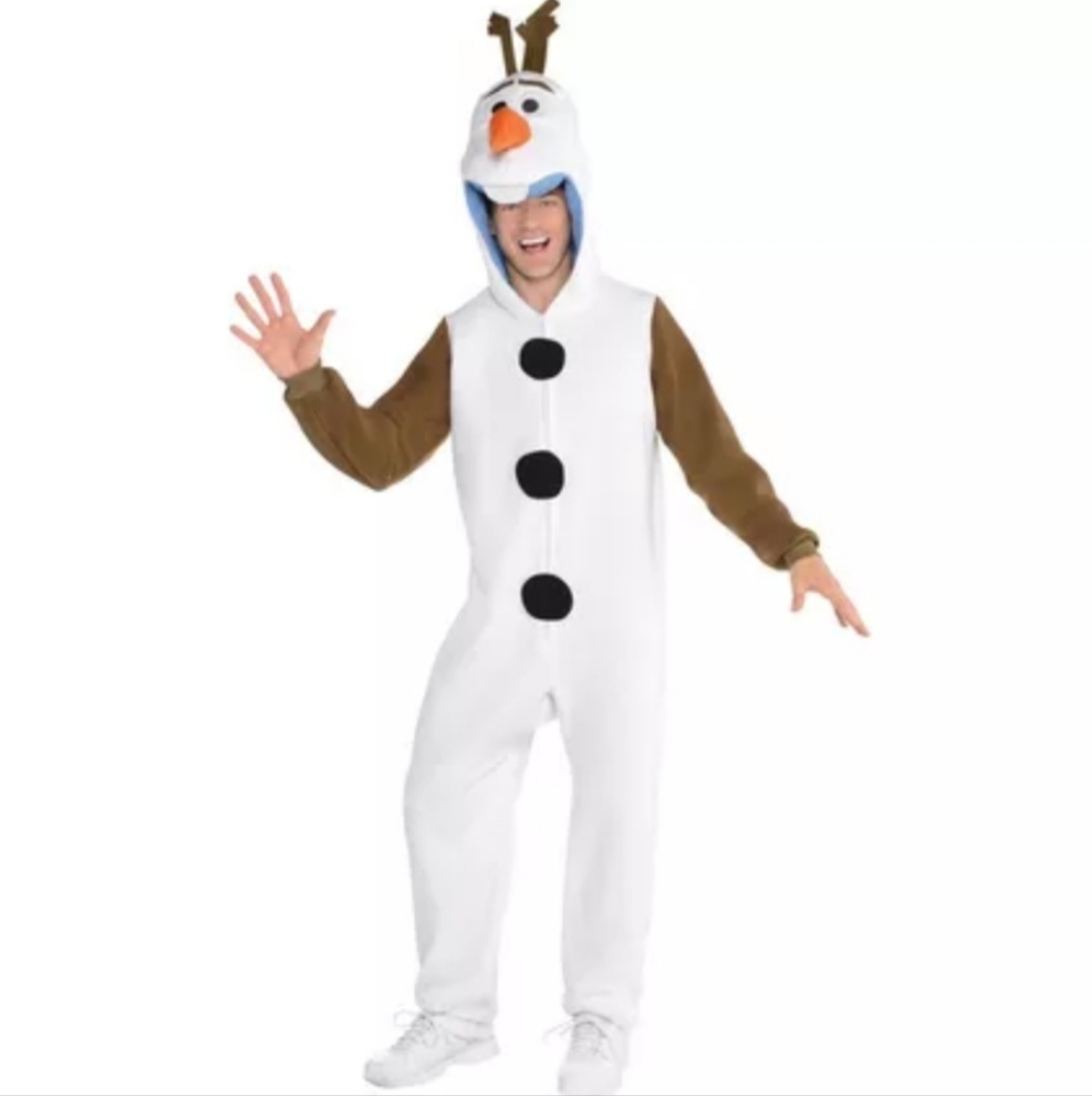 Disney Frozen Olaf Zipster Adult Costume Halloween Masquerade L/XL